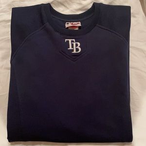 MLB Tampa Bay Rays navy blue long sleeve therma base. Size L